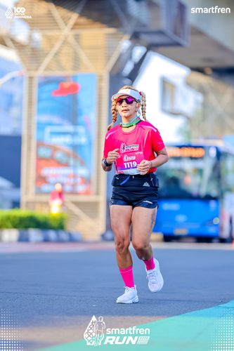 Race photo from Smartfren Run 2025 