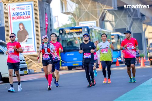 Race photo from Smartfren Run 2025 