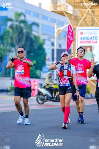 Race photo from Smartfren Run 2025 