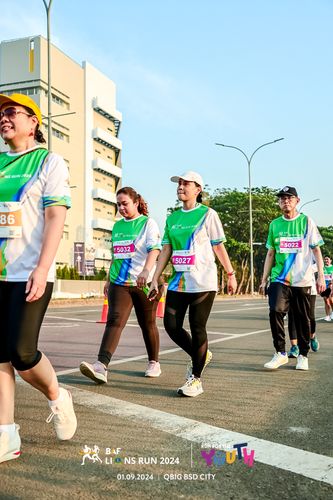 Race photo from BAF LIONS RUN 2024