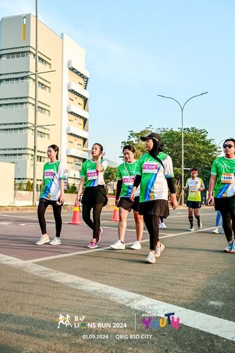 Race photo from BAF LIONS RUN 2024