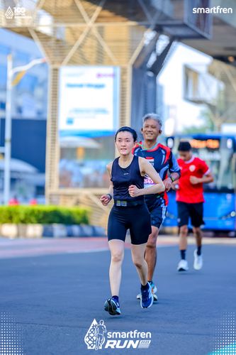 Race photo from Smartfren Run 2025 