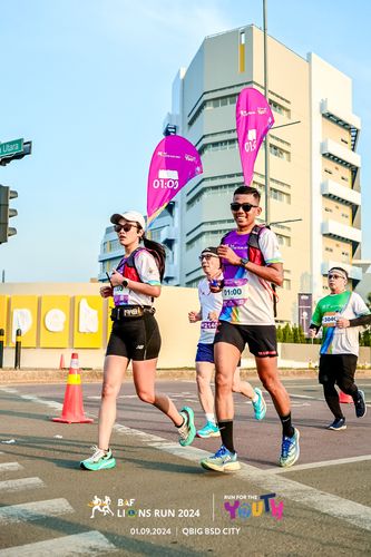 Race photo from BAF LIONS RUN 2024