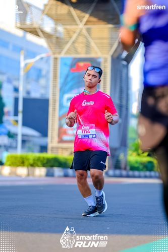 Race photo from Smartfren Run 2025 