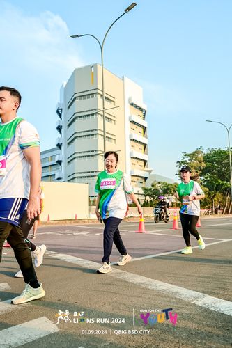 Race photo from BAF LIONS RUN 2024