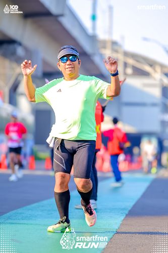 Race photo from Smartfren Run 2025 