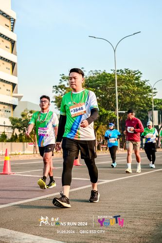 Race photo from BAF LIONS RUN 2024