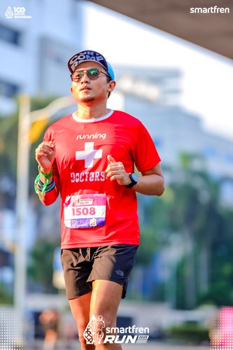 Race photo from Smartfren Run 2025 