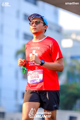 Race photo from Smartfren Run 2025 