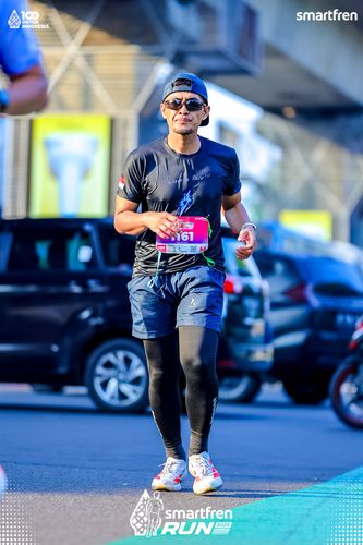 Race photo from Smartfren Run 2025 
