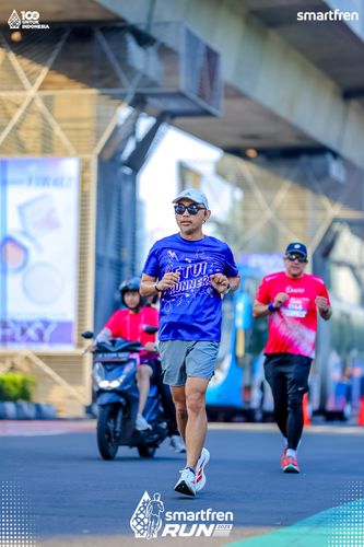 Race photo from Smartfren Run 2025 