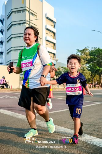 Race photo from BAF LIONS RUN 2024