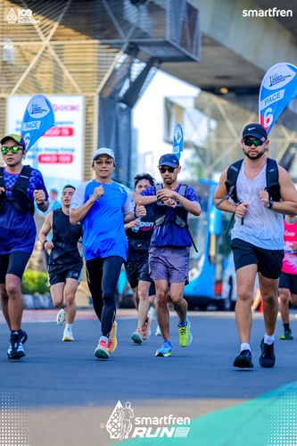 Race photo from Smartfren Run 2025 