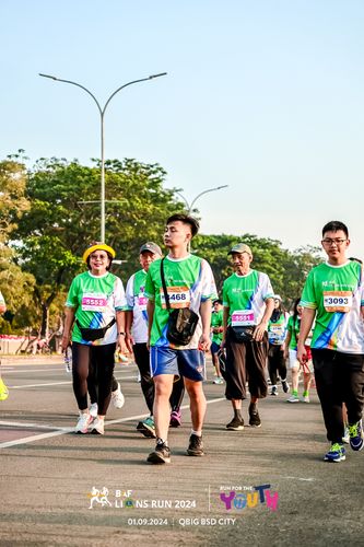 Race photo from BAF LIONS RUN 2024