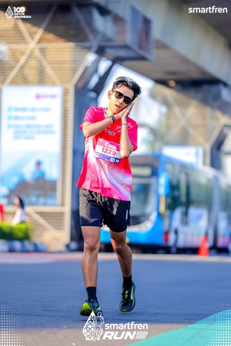 Race photo from Smartfren Run 2025 