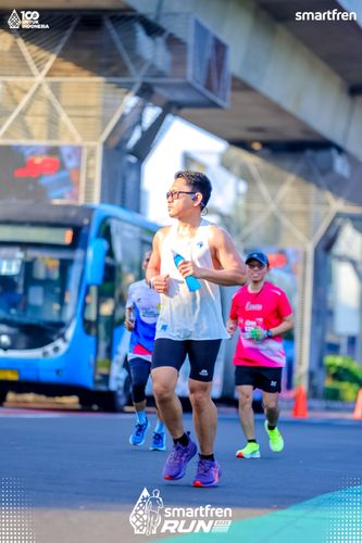 Race photo from Smartfren Run 2025 