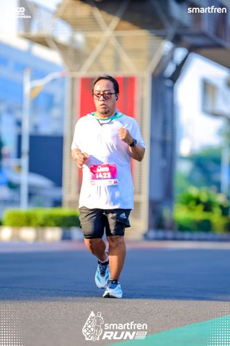 Race photo from Smartfren Run 2025 