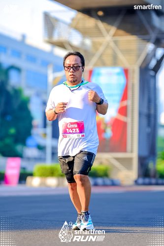 Race photo from Smartfren Run 2025 