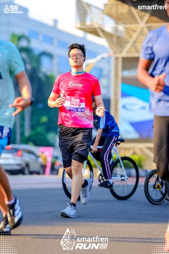 Race photo from Smartfren Run 2025 