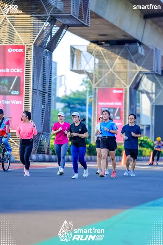 Race photo from Smartfren Run 2025 