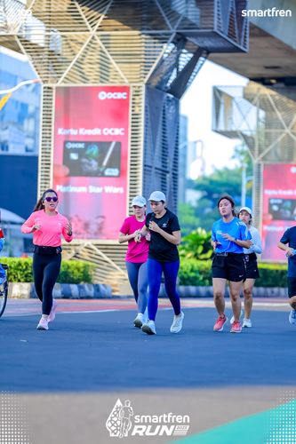 Race photo from Smartfren Run 2025 