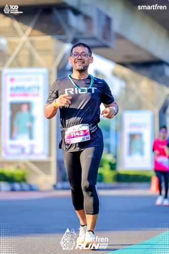 Race photo from Smartfren Run 2025 