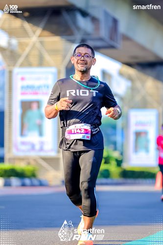 Race photo from Smartfren Run 2025 