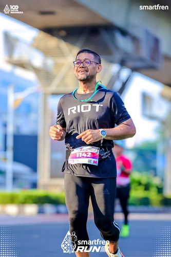 Race photo from Smartfren Run 2025 