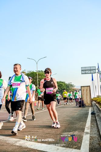 Race photo from BAF LIONS RUN 2024