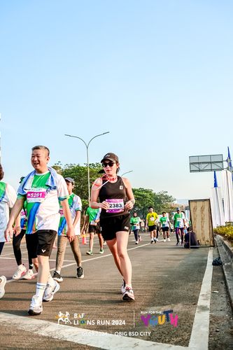 Race photo from BAF LIONS RUN 2024