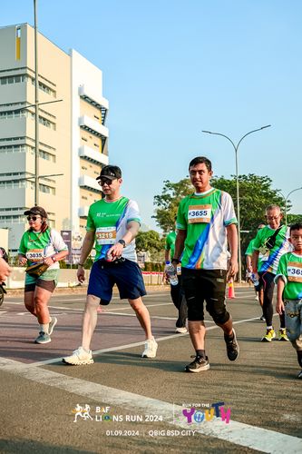 Race photo from BAF LIONS RUN 2024