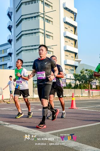 Race photo from BAF LIONS RUN 2024