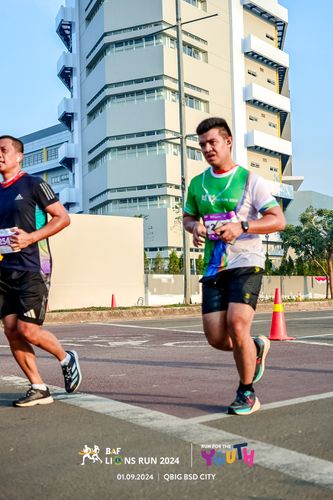 Race photo from BAF LIONS RUN 2024