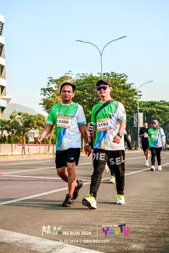 Race photo from BAF LIONS RUN 2024