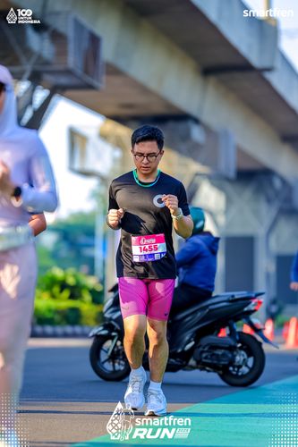 Race photo from Smartfren Run 2025 