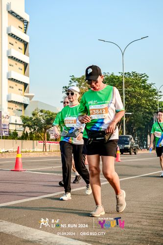 Race photo from BAF LIONS RUN 2024