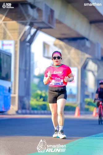 Race photo from Smartfren Run 2025 