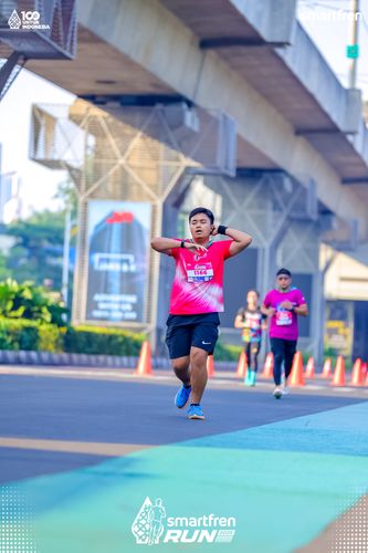Race photo from Smartfren Run 2025 