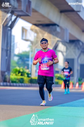 Race photo from Smartfren Run 2025 