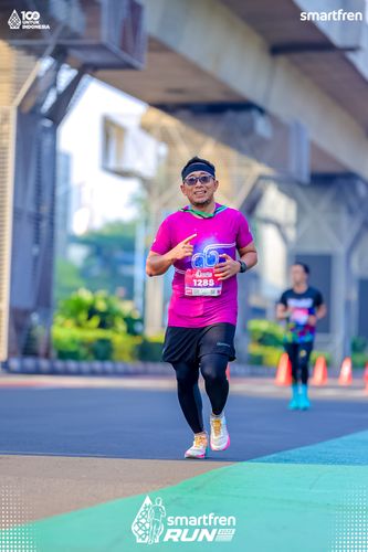 Race photo from Smartfren Run 2025 