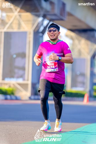 Race photo from Smartfren Run 2025 