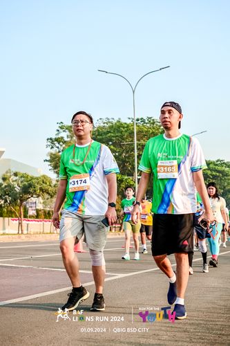 Race photo from BAF LIONS RUN 2024