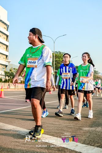 Race photo from BAF LIONS RUN 2024