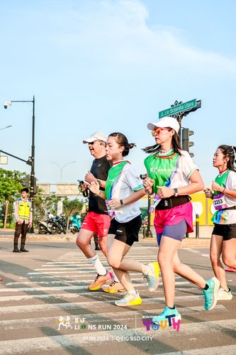 Race photo from BAF LIONS RUN 2024