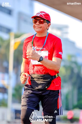 Race photo from Smartfren Run 2025 