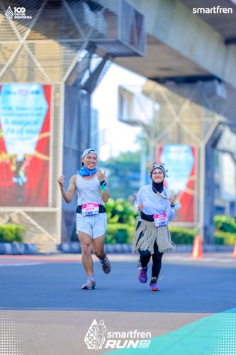 Race photo from Smartfren Run 2025 