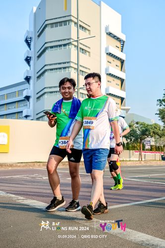 Race photo from BAF LIONS RUN 2024