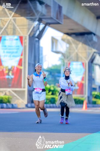 Race photo from Smartfren Run 2025 