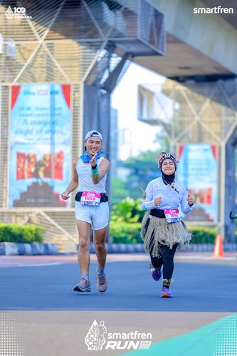 Race photo from Smartfren Run 2025 