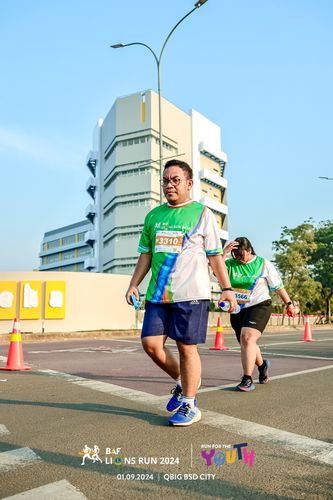 Race photo from BAF LIONS RUN 2024